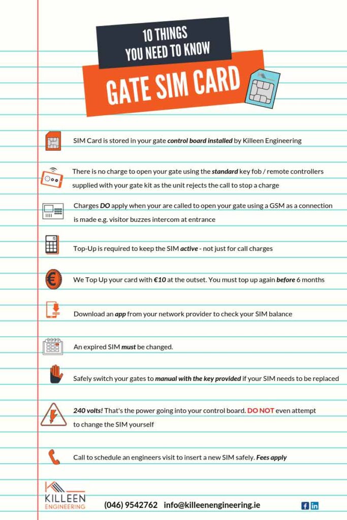 ee sim card for electric gates